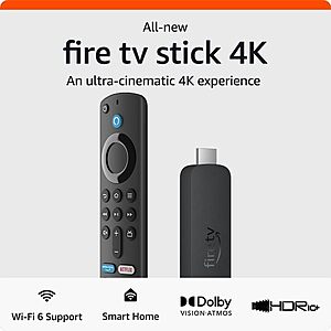 Select Amazon Accounts: Upgrade to All-New Amazon Fire TV Stick 4K Streaming Device $25 (Must Qualifying/Upgrade on 1st Gen Firestick 4K Device)