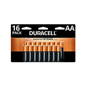 16-Count Duracell Coppertop Batteries (AA or AAA) + 100% Back in Rewards $14.50 & More + Free Curbside Pickup