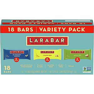 18-Count 1.6-Oz Larabar Gluten Free Variety Pack $12.74 & More w/ S&S + Free Shipping w/ Prime or on $25+