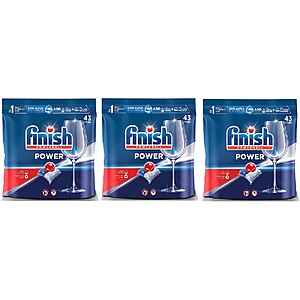 43-Count Finish Powerball Power Dishwasher Detergent Tablets 3 for $23.45 w/ Subscribe & Save + Free S&H