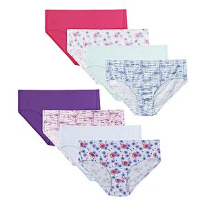 8-Pack Hanes Ultimate Girl's 100% Organic Cotton Briefs & Hipster Panties $10.80 + Free Shipping w/ Prime or on $35+