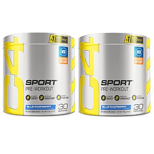 Cellucor C4 Pre-Workout Powder: Ultimate Blue Razz 2 for $34.50, Sport Raspberry 2 for $27.60 & More w/ Subscribe & Save + Free S/H