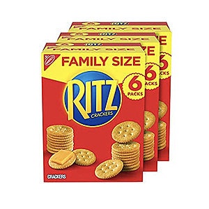 RITZ Original Crackers, Family Size, 3 Boxes $6.64