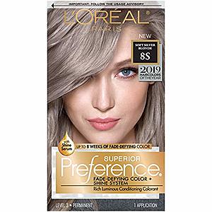 L'oreal Paris Hair Color Superior Preference Fade-defying Plus Shine Permanent Coloring, 8s Soft Silver Blonde $5.36