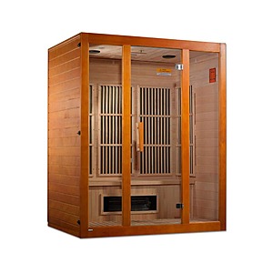 Maxxus Alpine Lifesauna 3-Person Upgraded Infrared Sauna with 7 Dual Tech Infrared Heaters and Chromotherapy - 35% off $3399 - $2199