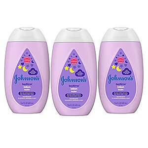 (3-Pack) Johnson's Moisturizing Bedtime Baby Lotion with Coconut Oil & NaturalCalm Aromas 13.6oz $5.84