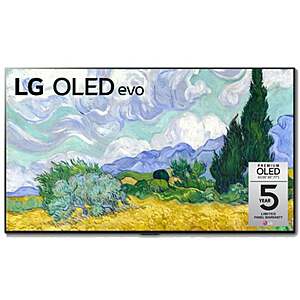 LG G1 OLED TV's w/ 4-yr Accidental Warranty: 77" OLED77G1PUA + 500 Visa Gift Card $3797, 65" OLED65G1PUA + $240 Visa GC $2397 (less w/ SD Cashback) + Free s/h