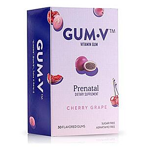 30-Ct Gum-V Chewable Prenatal Vitamins $6 at Amazon