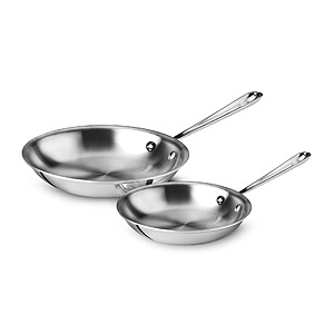 All-Clad Factory Seconds: 8" + 10" D3 Fry Pan Set $85 & More + Free S/H