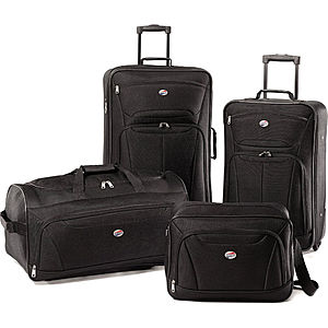 American Tourister Fieldbrook II 4 Piece Luggage Set $40 + free shipping & more