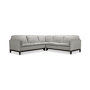 Virton 3-Pc. Leather "L" Sectional Sofa, Macy's $2089 plus delivery