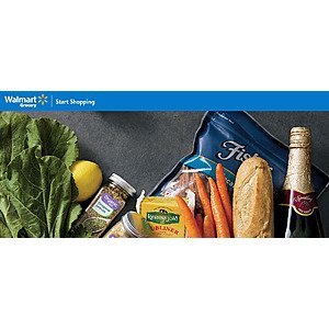 Amex offer: Spend $50 or more and get $10 back at Walmart online grocery YMMV + $10 off your first order with coupon code