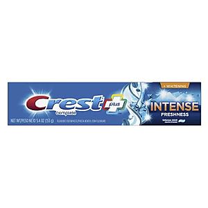 2 x Crest Intense Freshness Complete Toothpaste $1