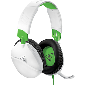 Turtle Beach Recon 70 Wired Surround Sound Ready Gaming Headset for Xbox One and Xbox Series X|S White/Green TBS-2455-01 - $29.99