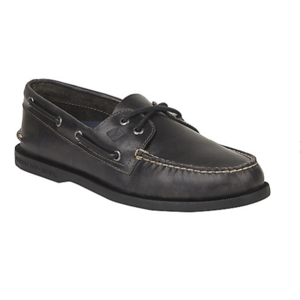 Sperry Men's Authentic Original 2-Eye Orleans Black Leather Boat Shoe $49.99, Women's Gold Cup Authentic Original Boat Shoe $49.99 & More + Free S/H