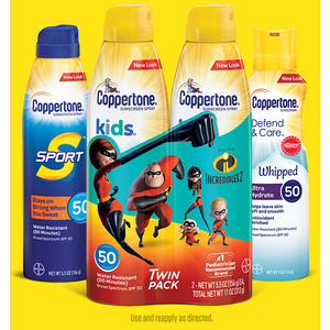 Purchase 2 Coppertone Sunscreen (3oz+) Receive $12 Fandango Disney Movie Code