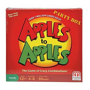 Apples to Apples Party Box or Apples to Apples Junior $7.50 each + Free Store Pickup