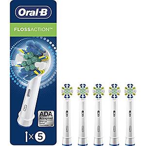 5-Ct Oral-B Replacement Electric FlossAction Toothbrush Heads $18.43 w/ Subscribe & Save