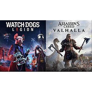 Epic Games: Assassins Creed Valhalla + Watch Dogs Legion Bundle - PC (Expires 6/17/2021) $54.87
