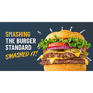 SMASHBURGER: Buy 1 Get 1 burger or sandwich