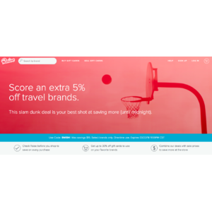 Raise.com save 5% off select travel brand gift cards, max $15 savings exp 3/22/18