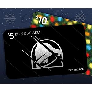 Taco Bell Buy $10 Get $5 Promotional Code Exp 12.24.18