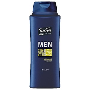 28oz Suave Men 3-in-1 Shampoo Conditioner Body Wash (Citrus Rush) $2.25 w/ Subscribe & Save