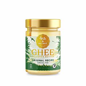 AMAZON Original Grass-Fed Ghee Butter by 4th & Heart, 9 Ounce, Pasture Raised, Non-GMO, Lactose Free, Certified Paleo, Keto-Friendly as low as $6.41 after S&S/coupon (or $7.58 @5%)