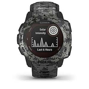 Garmin Instinct GPS Solar Smartwatch (Camo) $129