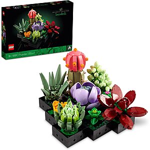 771-Piece LEGO Icons Succulents Botanical Collection Plant Building Kit $40 & More + Free S&H
