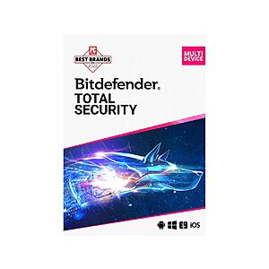 Bitdefender Total Security 2023 - 5 Devices / 2 Years - Download $25