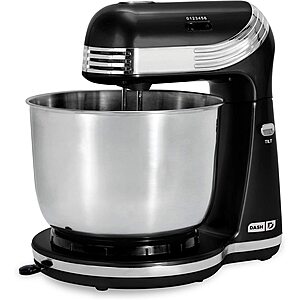 Dash 6-Speed Stand Mixer w/ 3 Quart Stainless Steel Mixing Bowl & More $14.94 + Free S&H w/ Prime or orders $25 + ~ Amazon