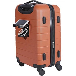 20" Wrangler Smart Luggage Carry On (Burnt Orange) $19.99 + Free Prime Shipping