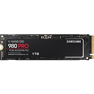 1TB Samsung 980 Pro M.2 PCIe 4.0 NVMe Gen 4 Solid State Drive $50 + Free Shipping