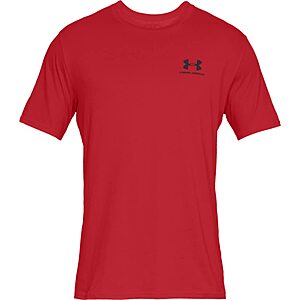 Under Armour Men's Sportstyle Short Sleeve T-Shirt (S-5XL, Red) $10 + Free Shipping w/ Prime or on $35+