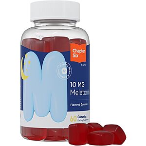 60-Ct of 10Mg Zahler - Chapter Six Melatonin Gummies $4 (or less) at Amazon w/ S&S