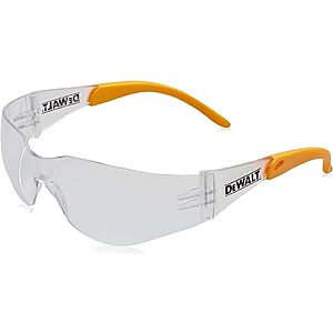 $2.97: Dewalt DPG54-1D Protector Clear High Performance Lightweight Protective Safety Glasses with Wraparound Frame