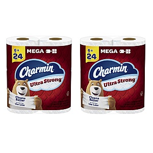 12-Count Charmin Ultra Strong Mega Rolls Toilet Paper $15.14 + $5 Amazon Credit w/ S&S + Free Shipping w/ Prime or on $35+