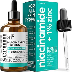 Face Serum 10% Active Niacinamide with 1% Zinc PCA & Vitamin B3 For $6.45 w/ S&S
