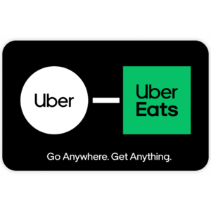 $100 Uber/Uber Eats gift card, $90, Paypal