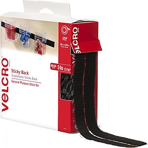 30 ft VELCRO Sticky Back 3/4" Wide Cut-to-Length Adhesive Tape Roll $5.87