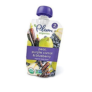 12-Pack Plum Organics Stage 2 Baby Food (Blueberry, Pear & Carrot)  $8.60 & More w/ S&S + Free S&H