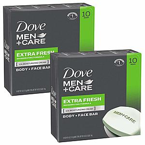 20-Count Dove Men+Care Body and Face Bar (Extra Fresh) $13.90 w/ S&S & More + Free S&H