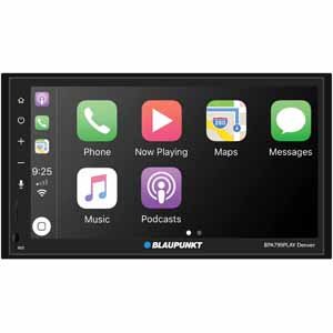 Blaupunkt Denver 6.8" 2-DIN In-Dash Receiver w/ CarPlay + Android Auto $149 + Free Shipping