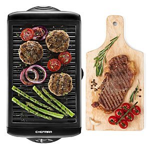 Chefman Electric Smokeless Indoor Grill w/ Non-Stick Cooking Surface $20 + Free Store Pickup