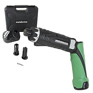 Metabo HPT  3.6V 1/4-in Cordless Hex Drive Screwdriver, 1.5 Ah Li-ion 2 Batteries $59 11/18 only & More