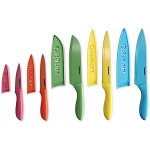 10-Pc Cuisinart Ceramic Coated Cutlery w/ Blade Guards (solid or printed) $15 + $10 in Macys Money on orders over $25 + Free Shipping on $25+ or Free Store Pickup at Macy's