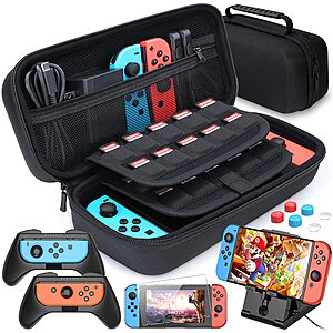 HeyStop Nintendo Switch Carry Pouch Case w/ Accessories (Black) $16 + Free S/H