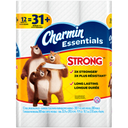 Charmin Essentials Toilet Paper 12PK - $6.99 +25% off coupon at Office Depot