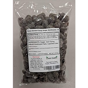 Claeys Sanded Candy Drops, Horehound, 2 Pound $11.16